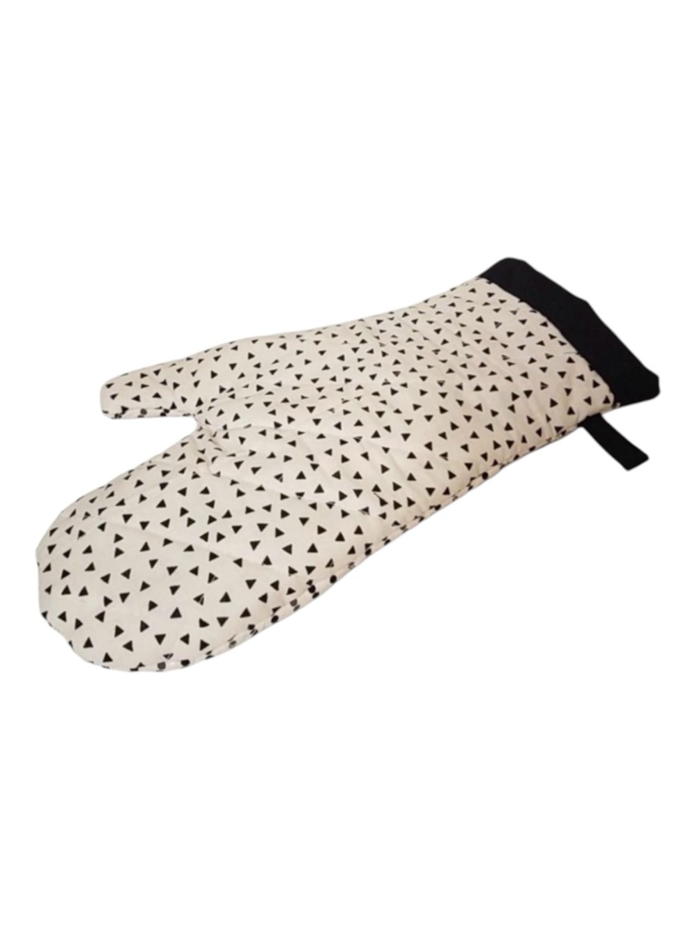 Handmade Geometric Pattern Heat Resistant Oven Mitt